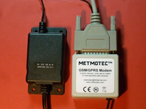 AC/DC power adapters are available to support modems on unpowered serial ports of meters
